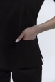 Bluza Medyczna Damska Wiązana Totally Black XS