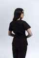 Bluza Medyczna Damska Wiązana Totally Black XS