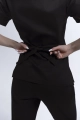 Bluza Medyczna Damska Wiązana Totally Black XS