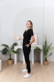 Bluza Medyczna Damska Wiązana Totally Black XS