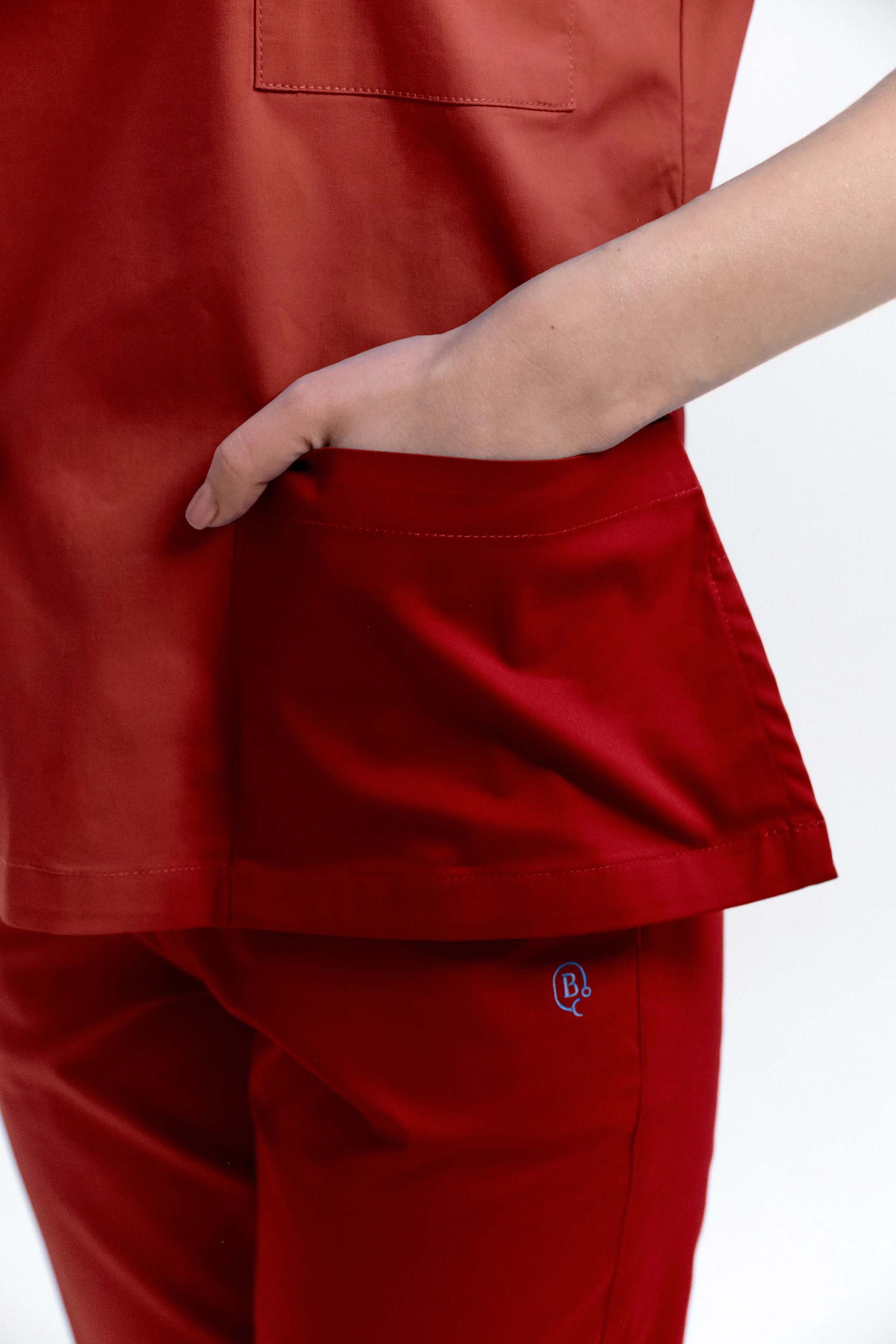 Bluza Medyczna Damska Red Wine XXL