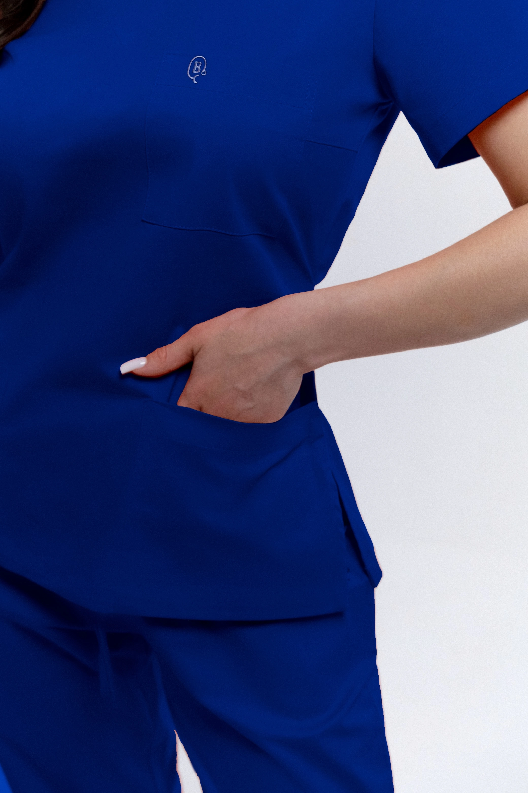 Bluza Medyczna Damska Wiązana Just Navy S