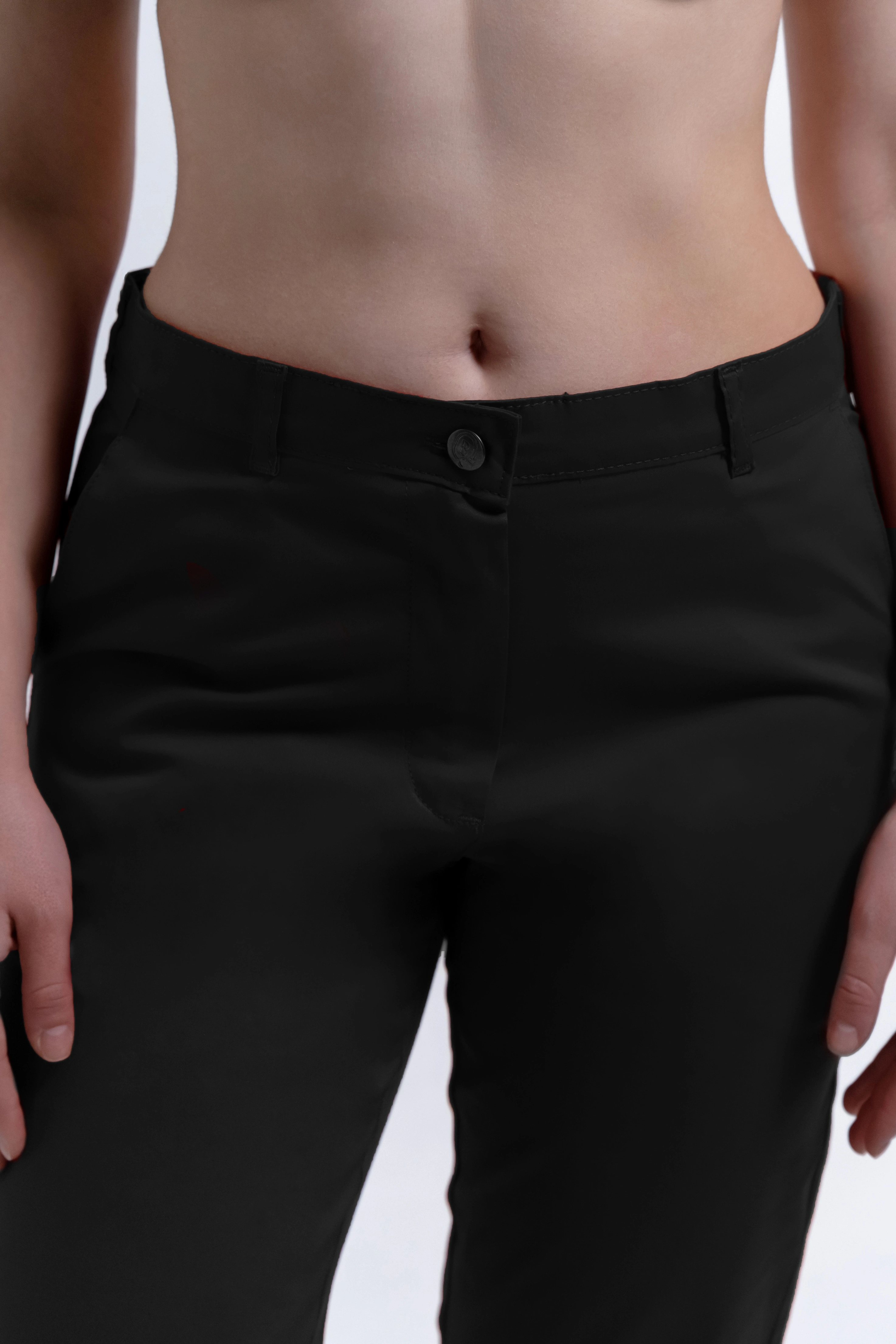 Spodnie Medyczne Damskie Klasyczne Totally Black XS