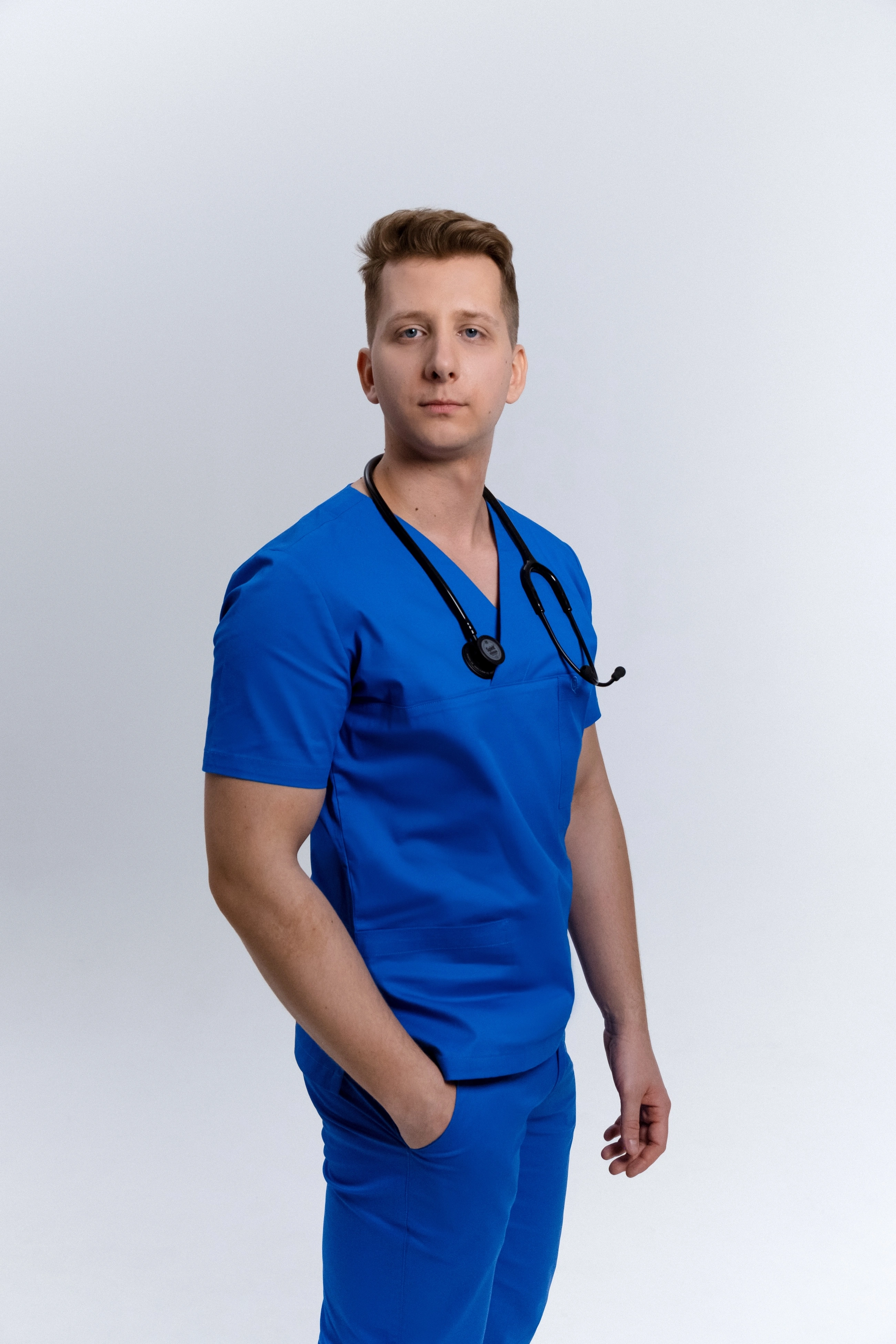 Bluza Medyczna Męska Cobalt Blue M