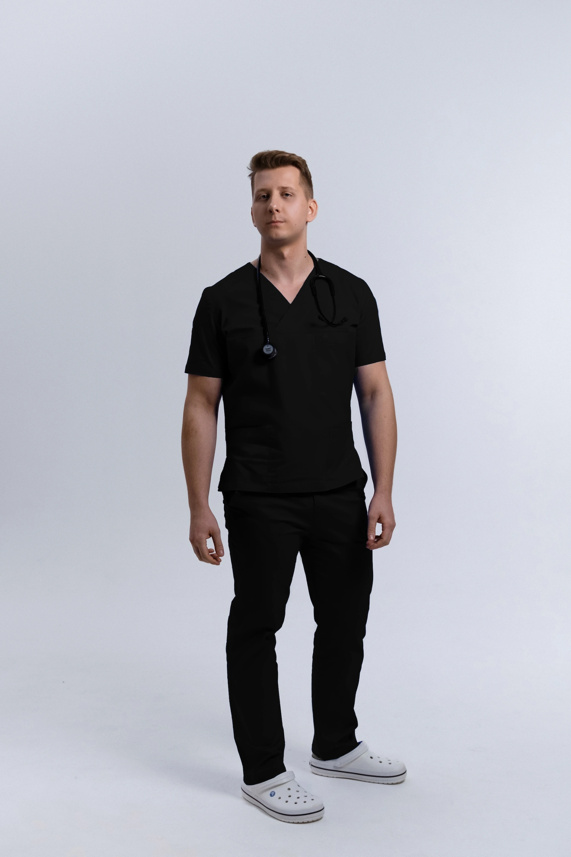 Spodnie Medyczne Męskie Klasyczne Totally Black M