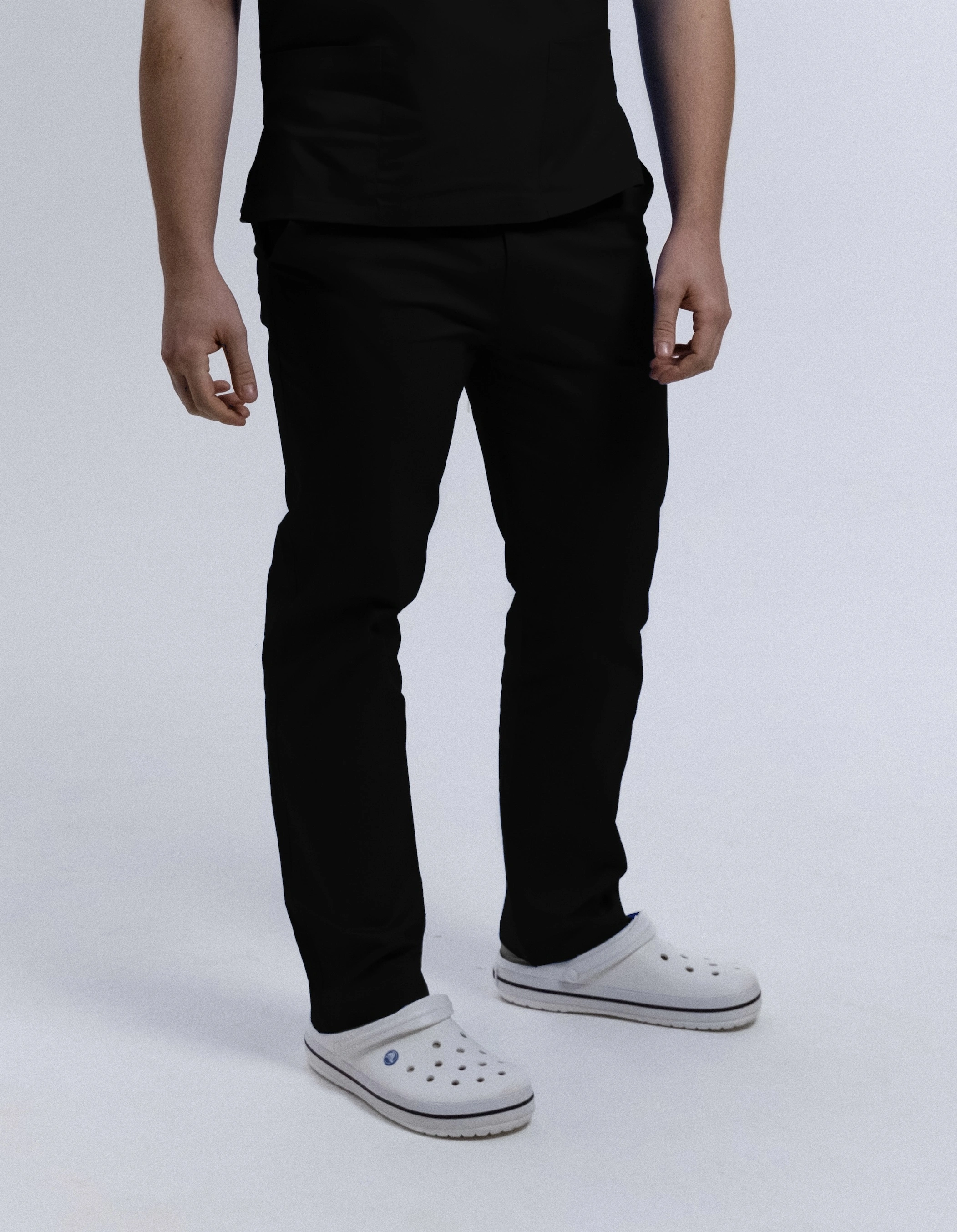Spodnie Medyczne Męskie Klasyczne Totally Black XL