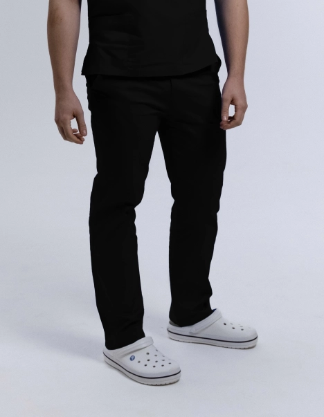 Spodnie Medyczne Męskie Klasyczne Totally Black XXL