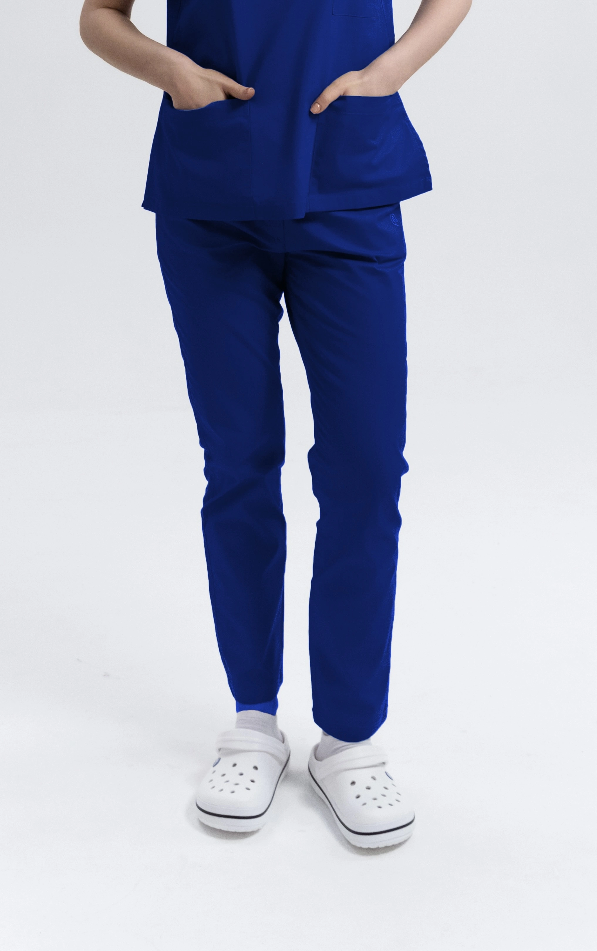 Spodnie Medyczne Damskie Klasyczne Just Navy XL