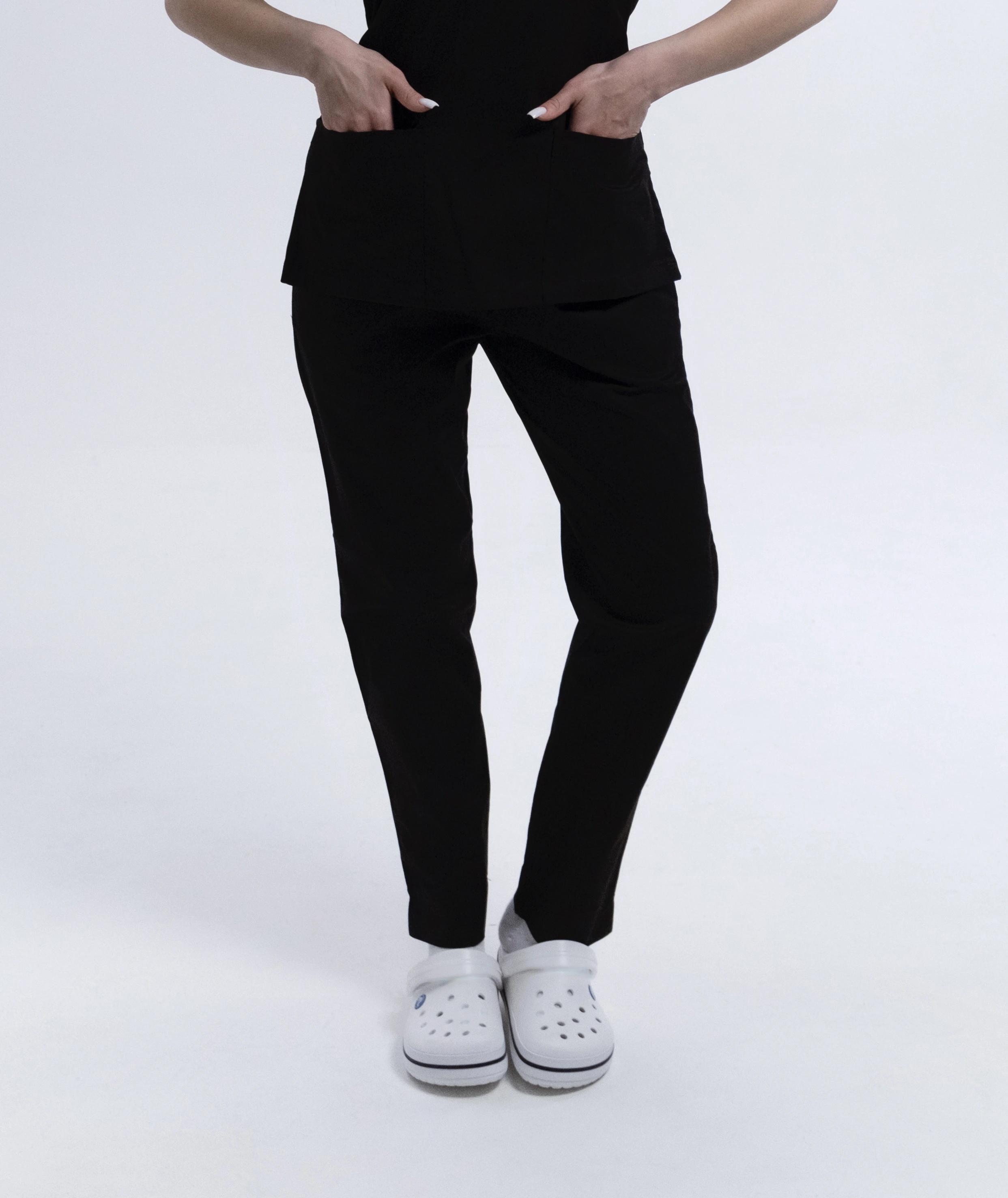 Spodnie Medyczne Damskie Na Gumce Totally Black S
