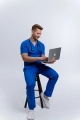 Bluza Medyczna Męska Cobalt Blue S