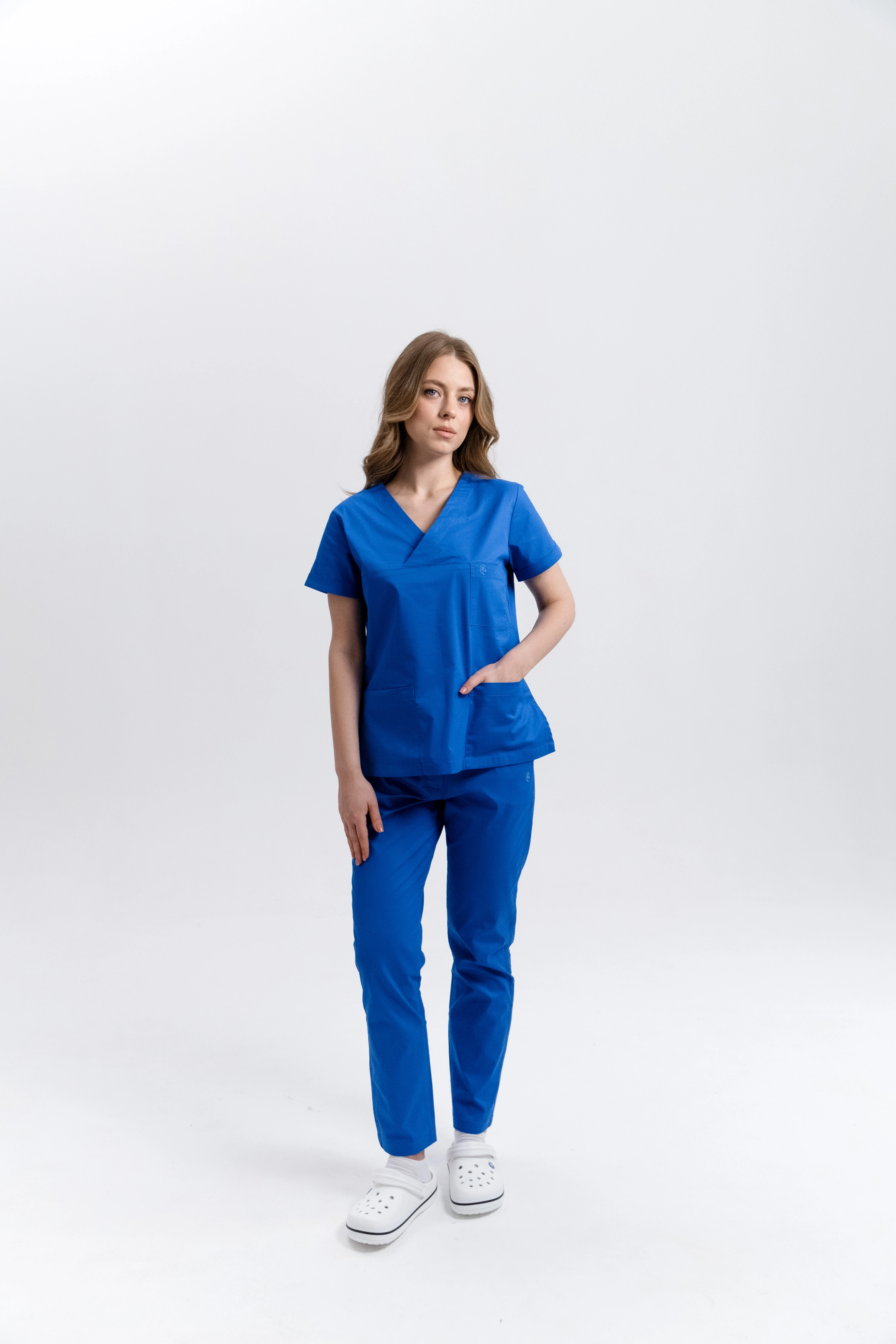 Spodnie Medyczne Damskie Klasyczne Cobalt Blue XS