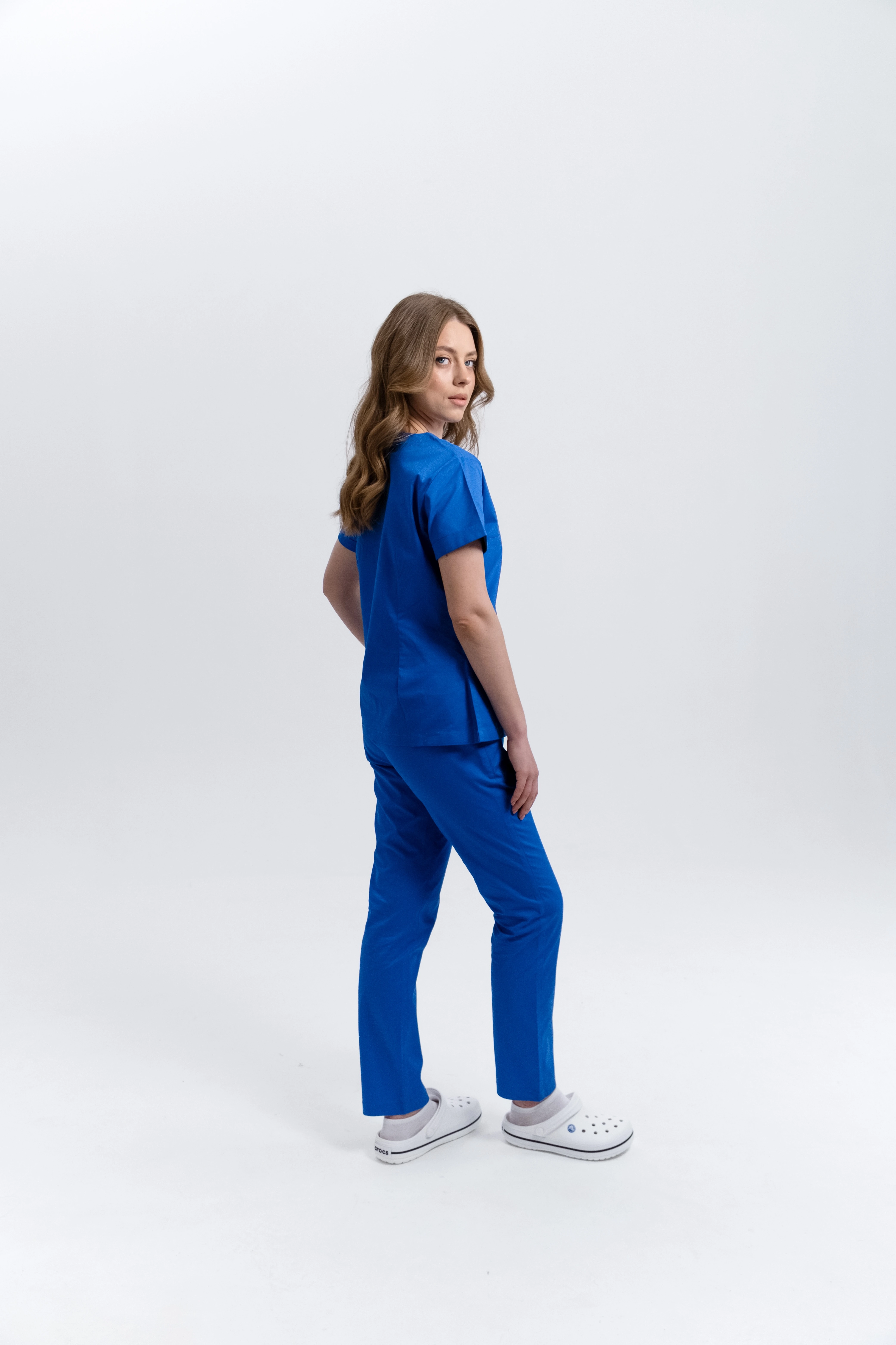 Spodnie Medyczne Damskie Klasyczne Cobalt Blue XS