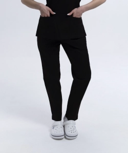 Spodnie Medyczne Damskie Na Gumce Totally Black XS