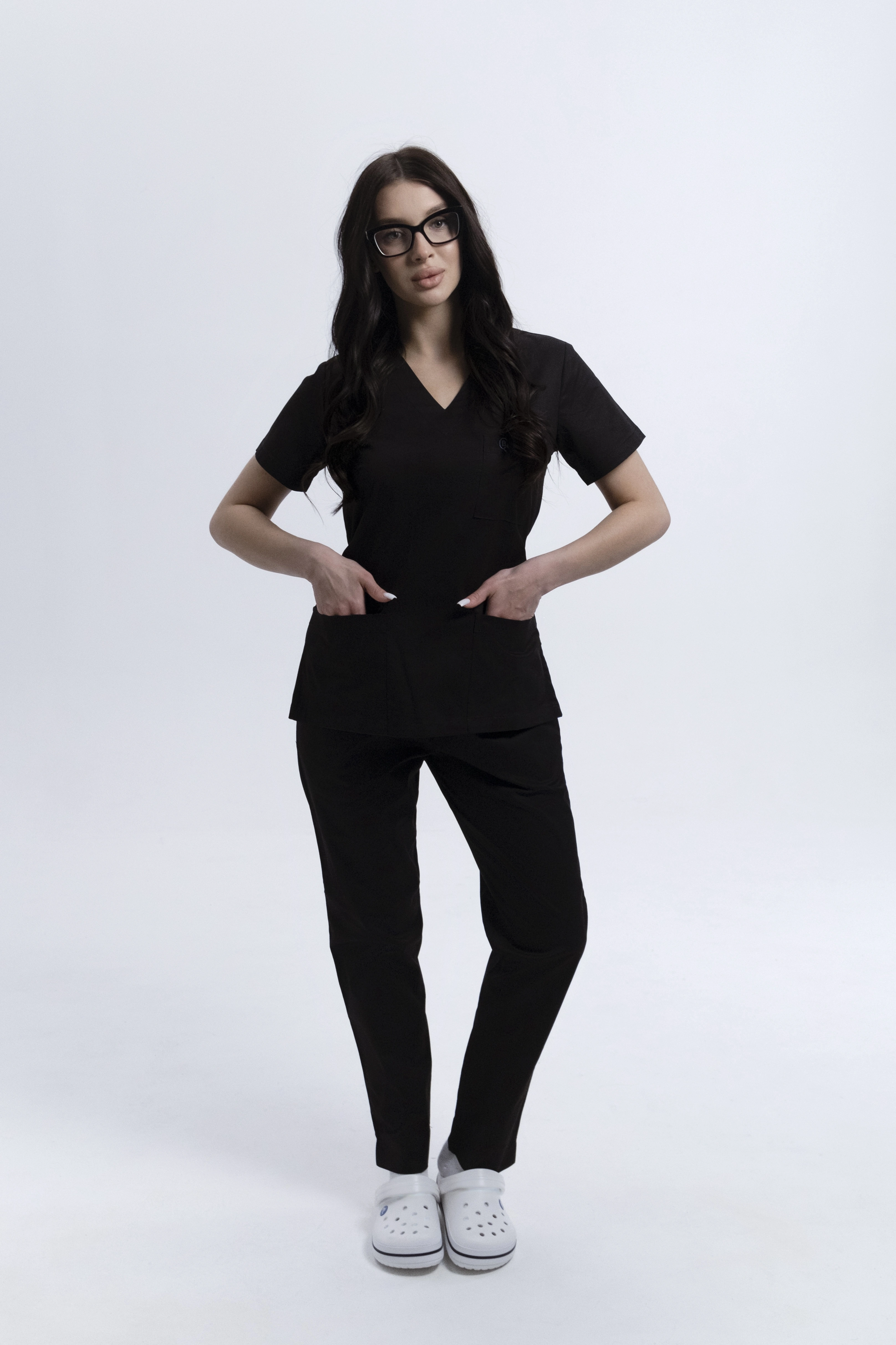 Spodnie Medyczne Damskie Na Gumce Totally Black XS
