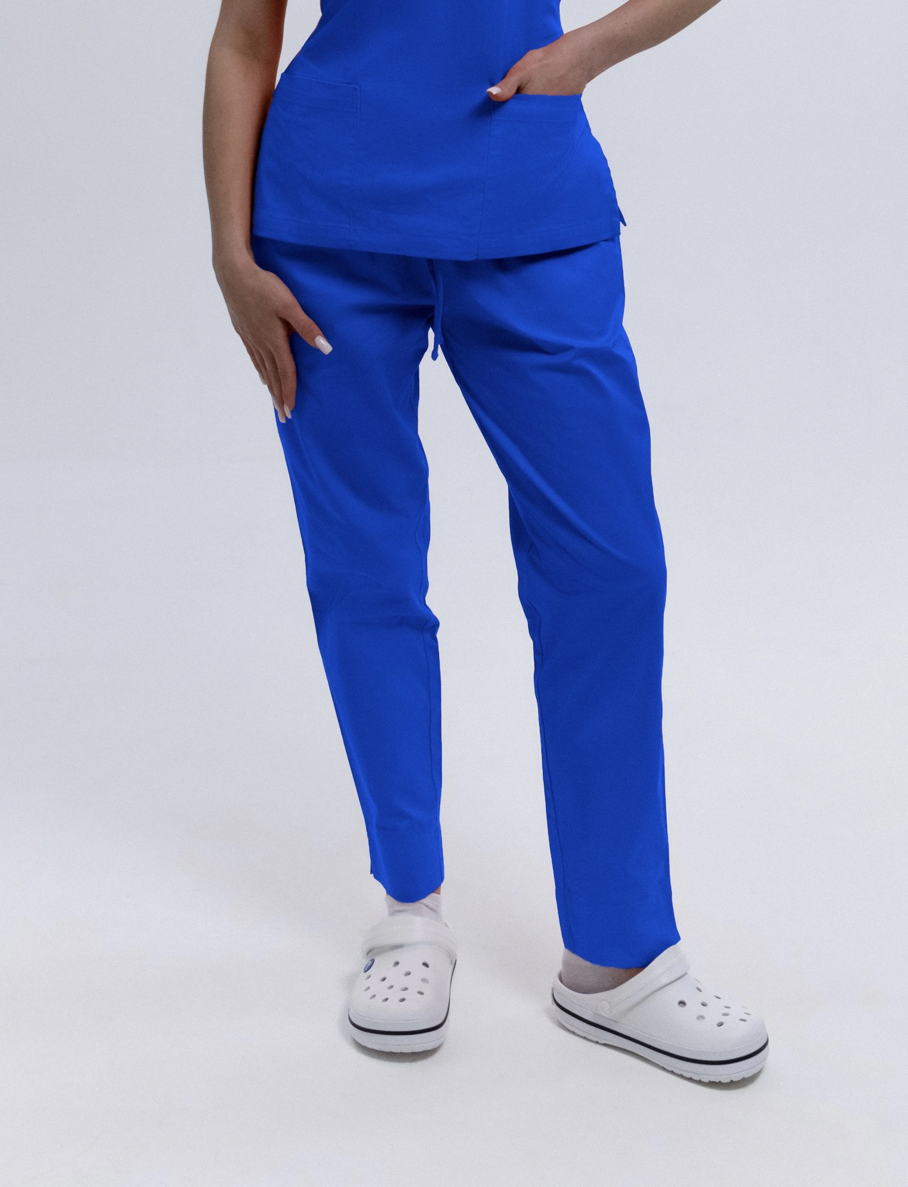 Spodnie Medyczne Damskie Na Gumce Cobalt Blue XS