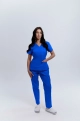Spodnie Medyczne Damskie Na Gumce Cobalt Blue XS