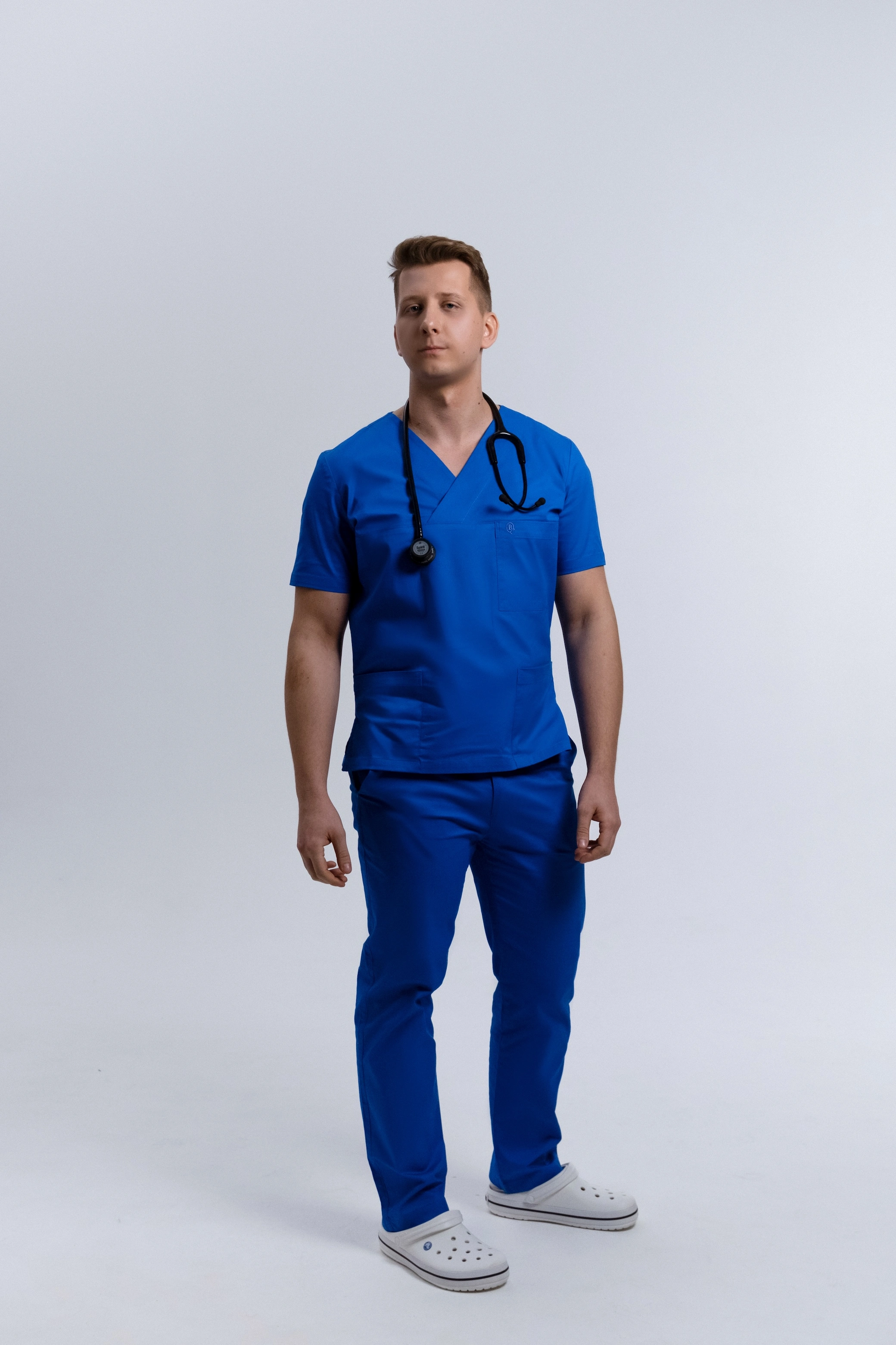 Spodnie Medyczne Męskie Klasyczne Cobalt Blue S