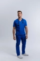 Spodnie Medyczne Męskie Klasyczne Cobalt Blue S