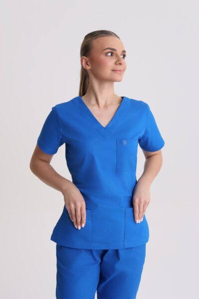 Bluza medyczna damska wiązana