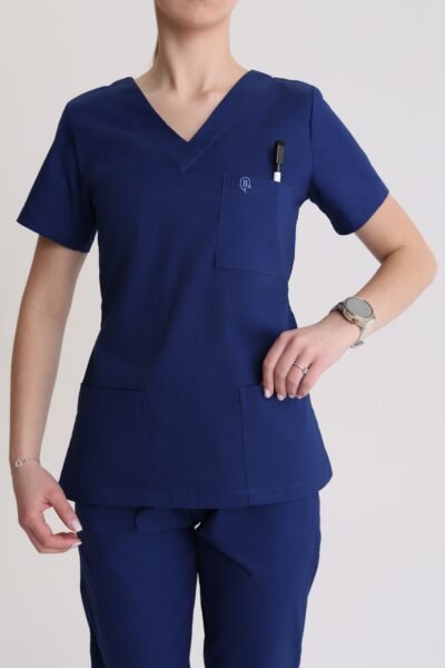 Bluza medyczna damska wiązana